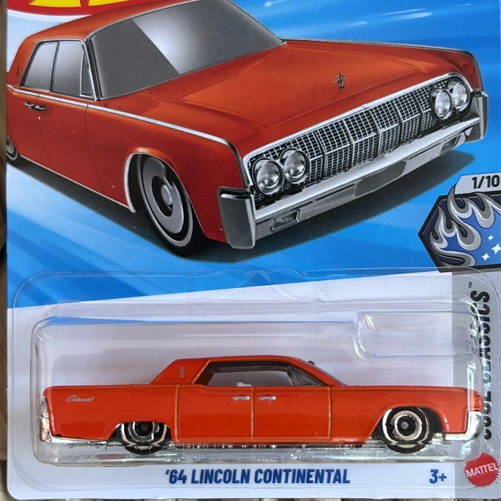 Hot Wheels 64 Lincoln Continental Orange 1964 Car Diecast Hotwheels Classic 2026